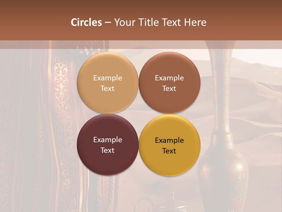 Wilderness Background Vase PowerPoint Template