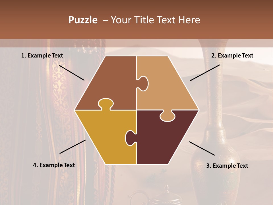 Wilderness Background Vase PowerPoint Template