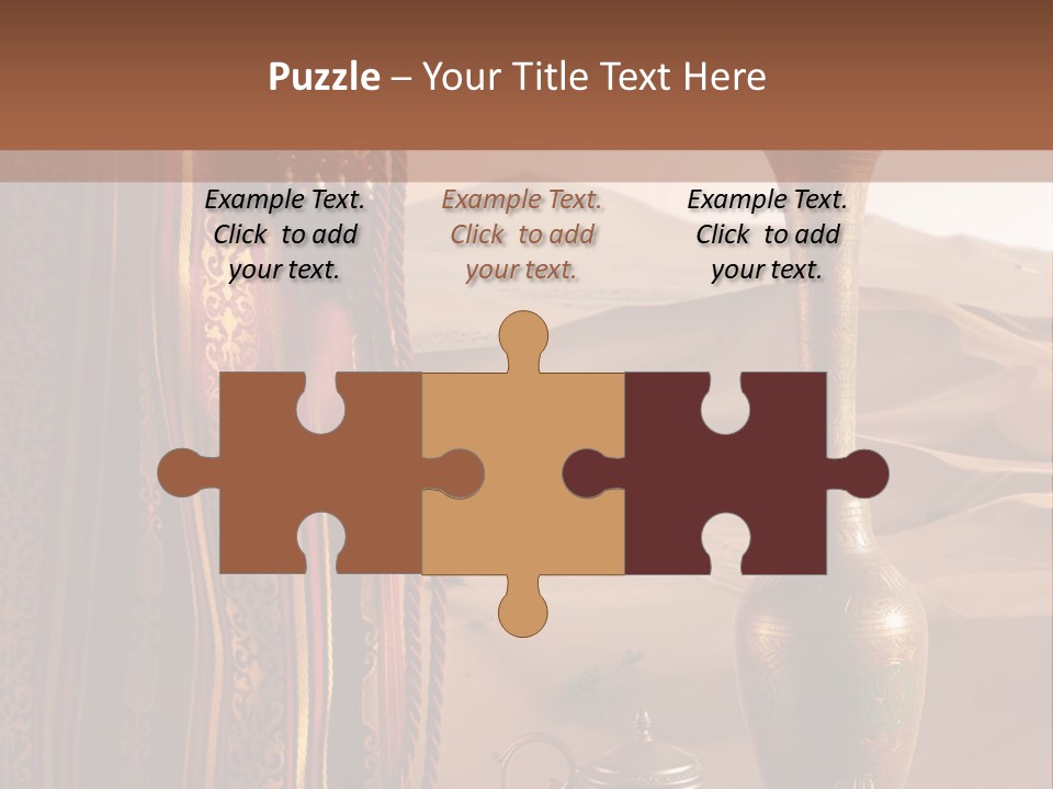 Wilderness Background Vase PowerPoint Template