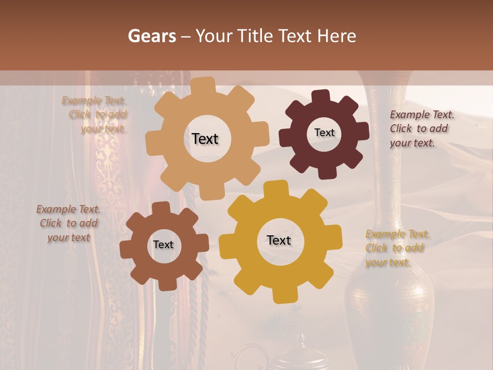 Wilderness Background Vase PowerPoint Template