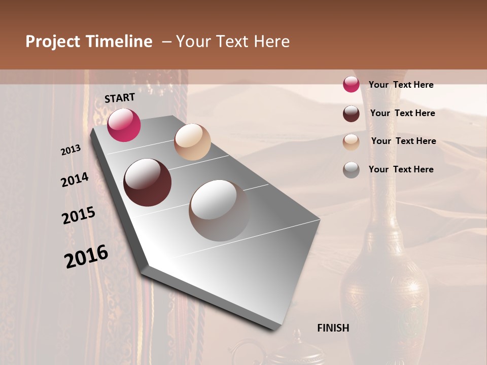 Wilderness Background Vase PowerPoint Template