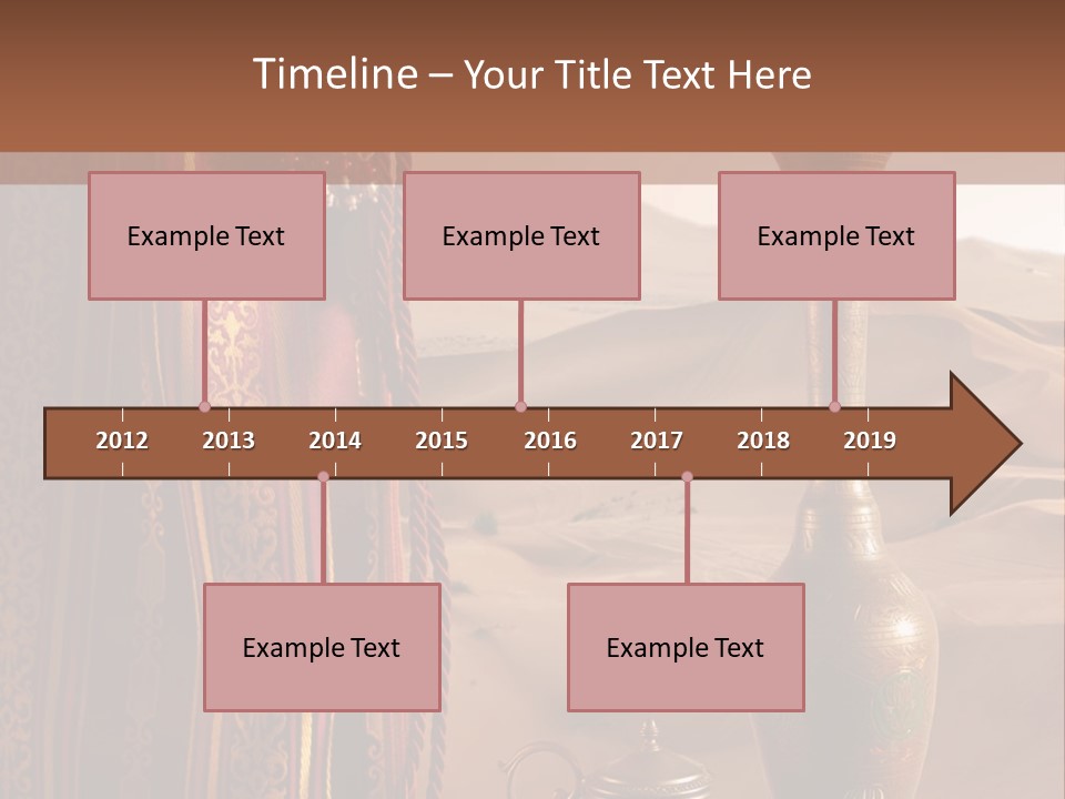 Wilderness Background Vase PowerPoint Template