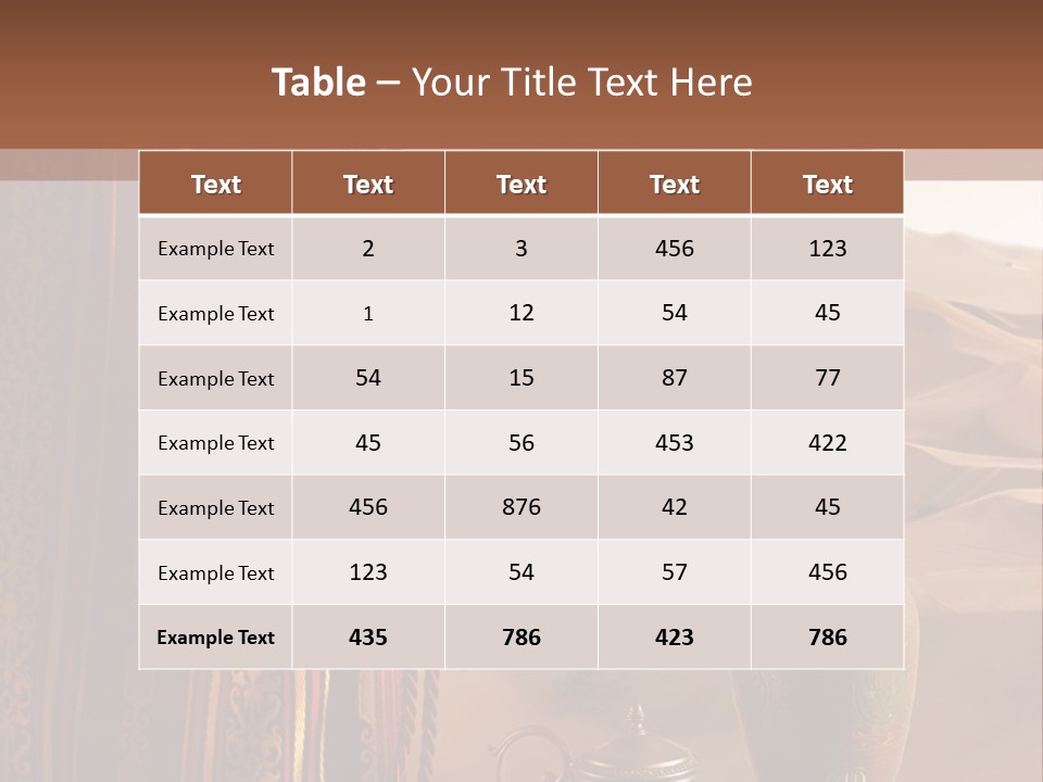 Wilderness Background Vase PowerPoint Template