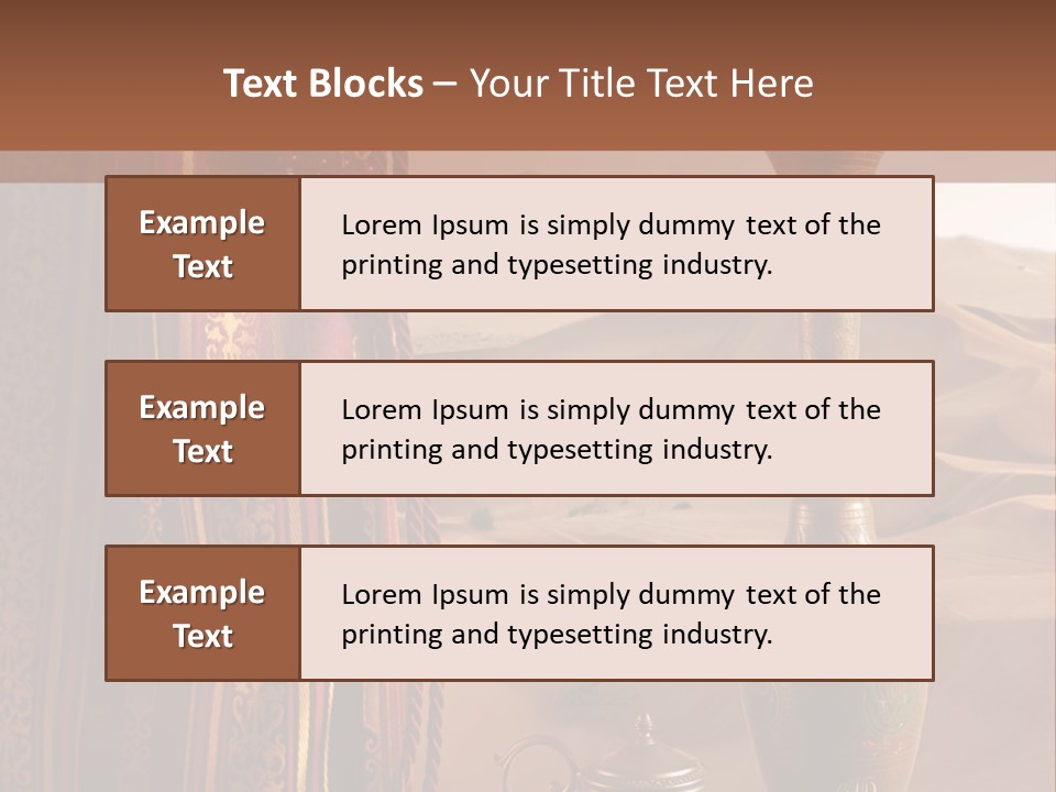 Wilderness Background Vase PowerPoint Template