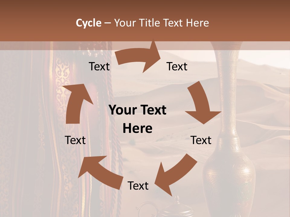 Wilderness Background Vase PowerPoint Template