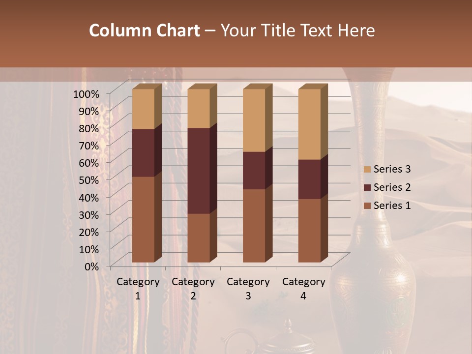Wilderness Background Vase PowerPoint Template