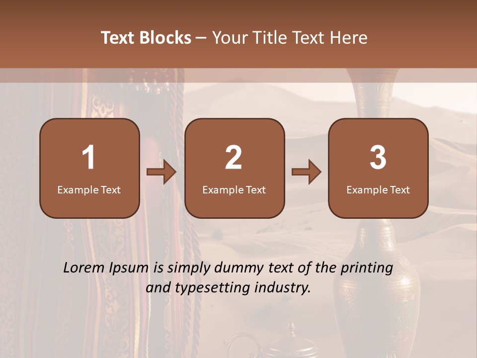 Wilderness Background Vase PowerPoint Template
