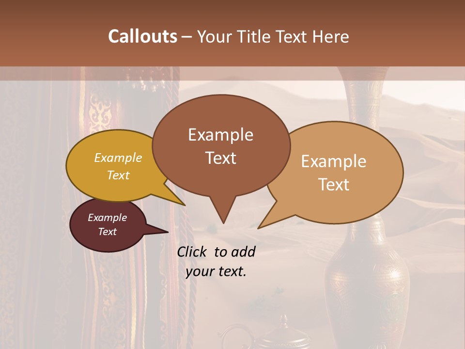 Wilderness Background Vase PowerPoint Template