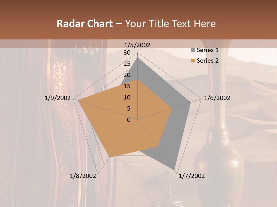 Wilderness Background Vase PowerPoint Template