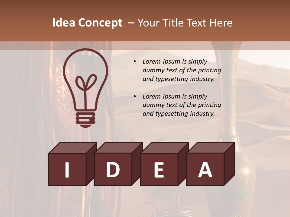 Wilderness Background Vase PowerPoint Template