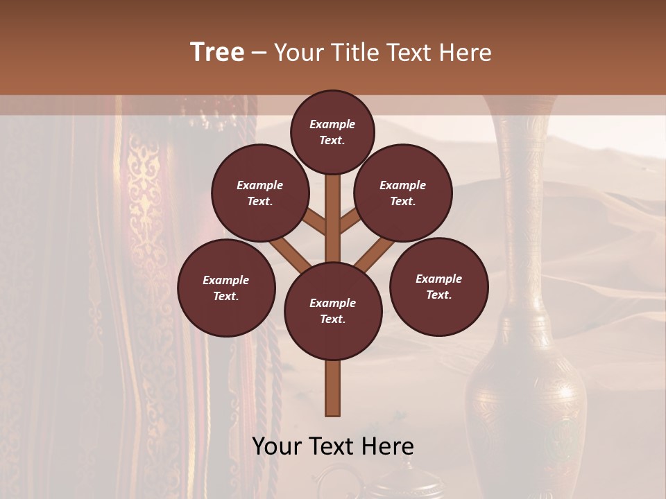 Wilderness Background Vase PowerPoint Template