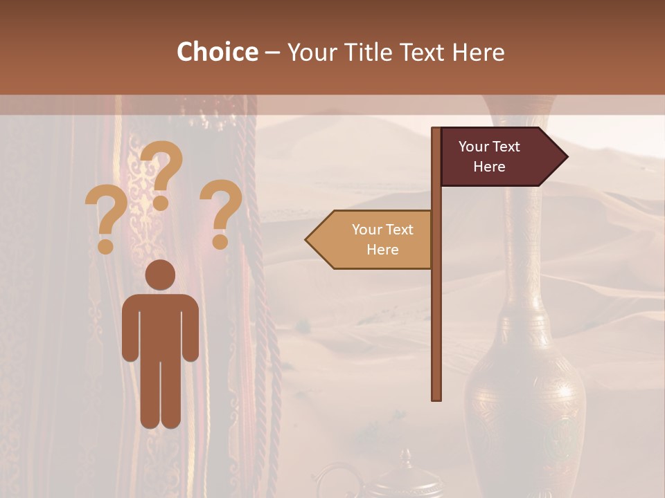 Wilderness Background Vase PowerPoint Template