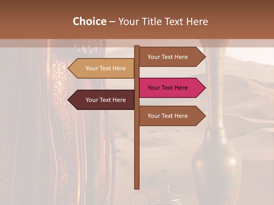 Wilderness Background Vase PowerPoint Template