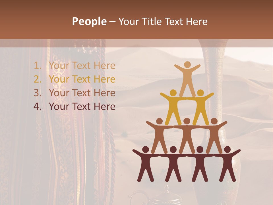 Wilderness Background Vase PowerPoint Template