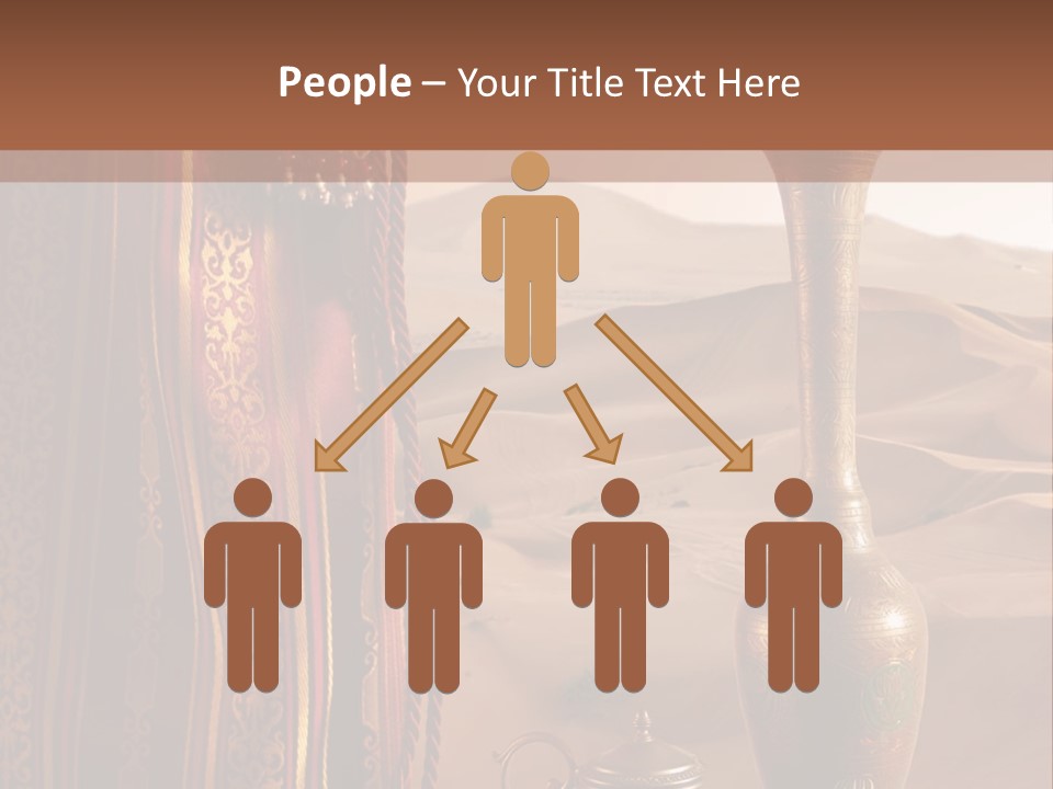 Wilderness Background Vase PowerPoint Template