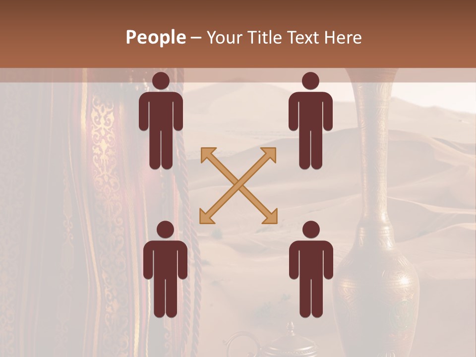 Wilderness Background Vase PowerPoint Template