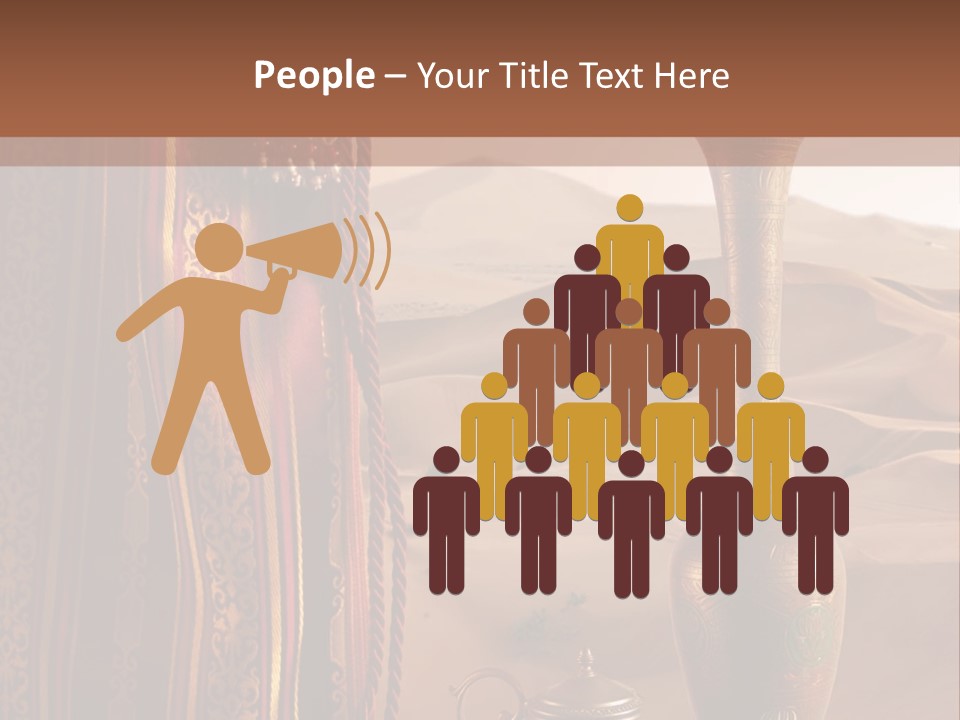 Wilderness Background Vase PowerPoint Template