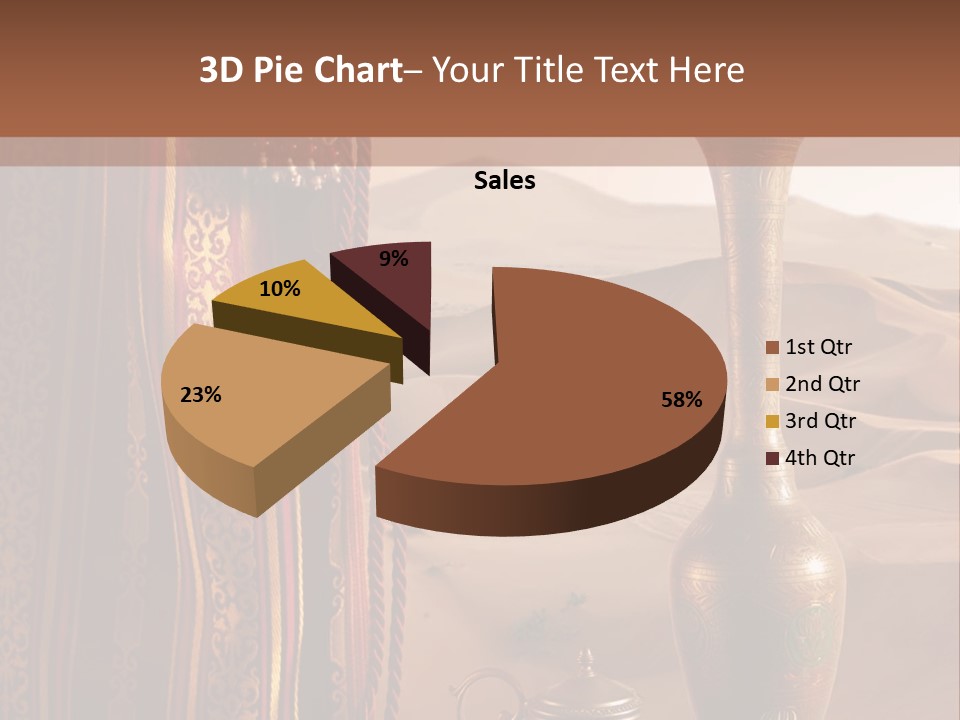 Wilderness Background Vase PowerPoint Template