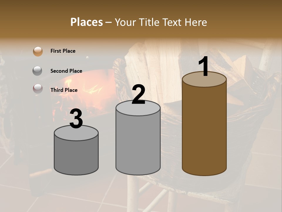 Iron Winter Fire PowerPoint Template