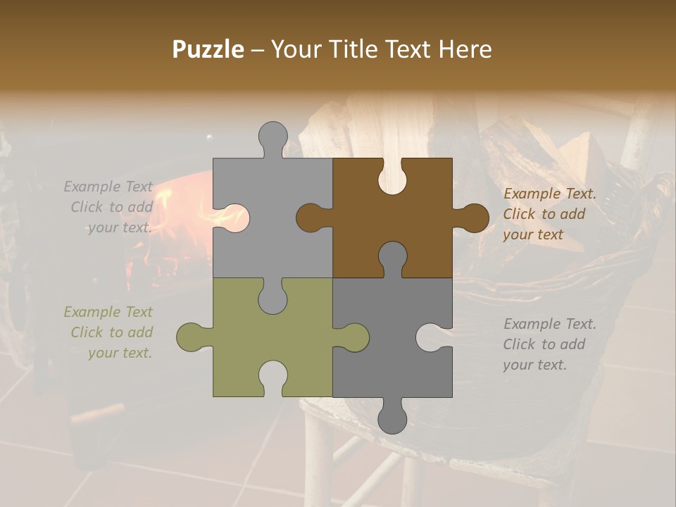 Iron Winter Fire PowerPoint Template