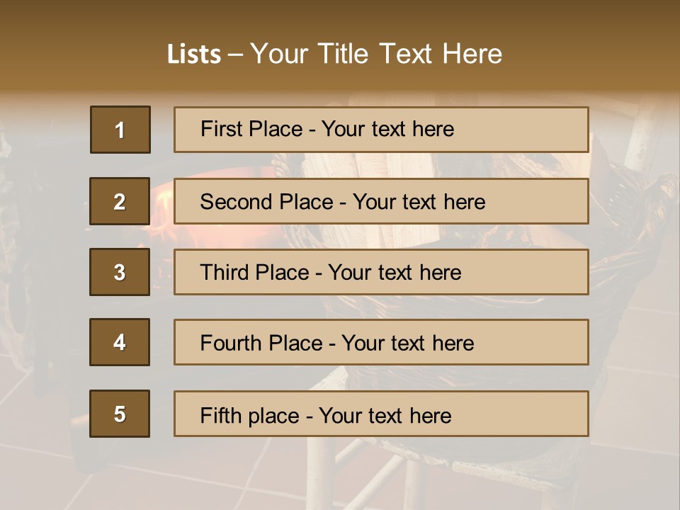 Iron Winter Fire PowerPoint Template