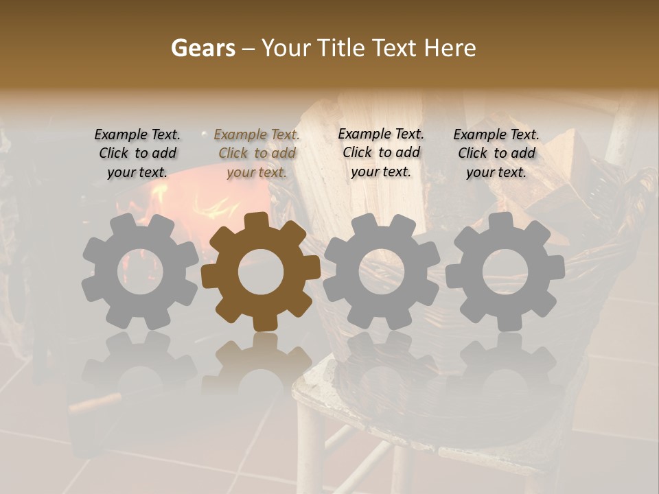 Iron Winter Fire PowerPoint Template