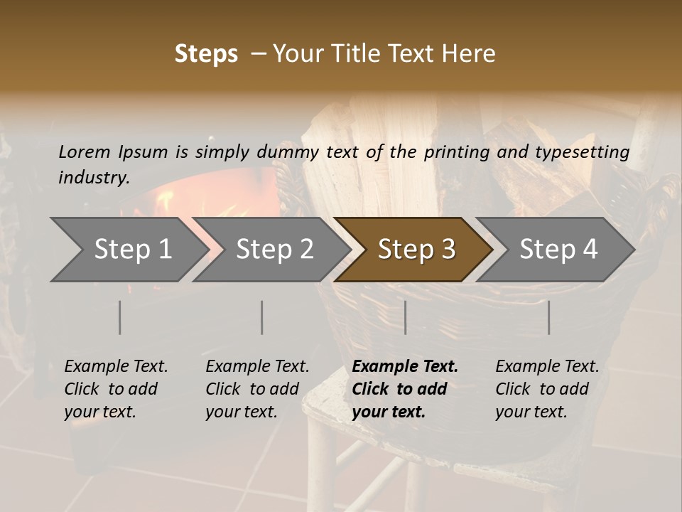 Iron Winter Fire PowerPoint Template