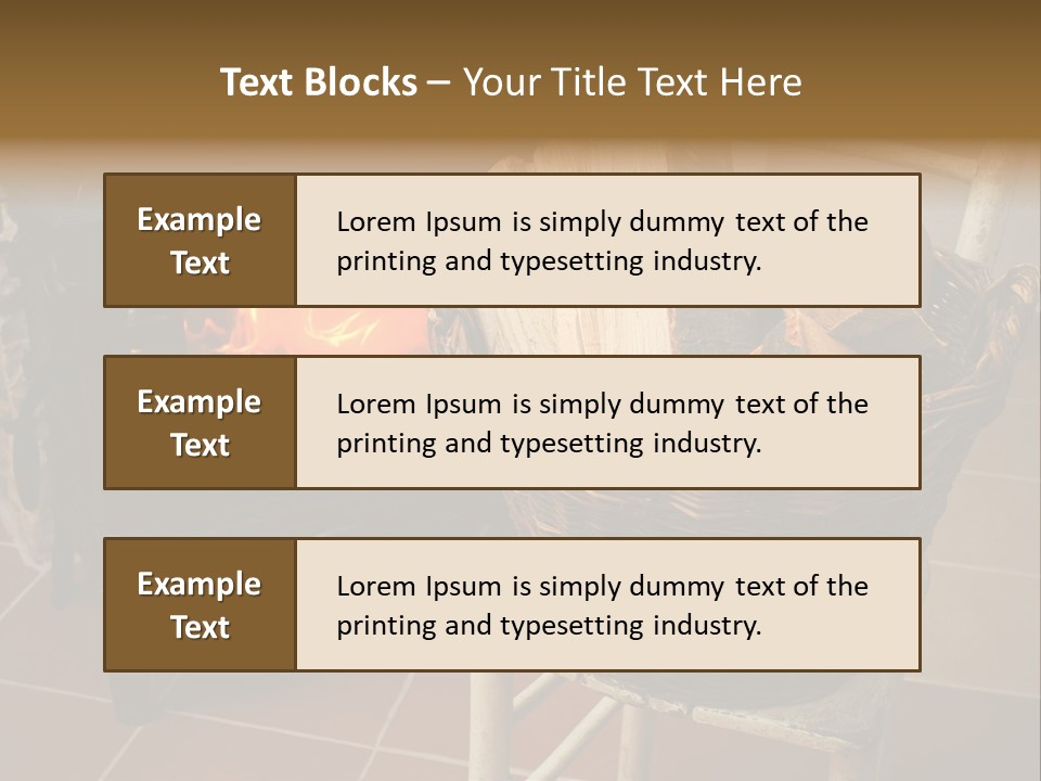 Iron Winter Fire PowerPoint Template