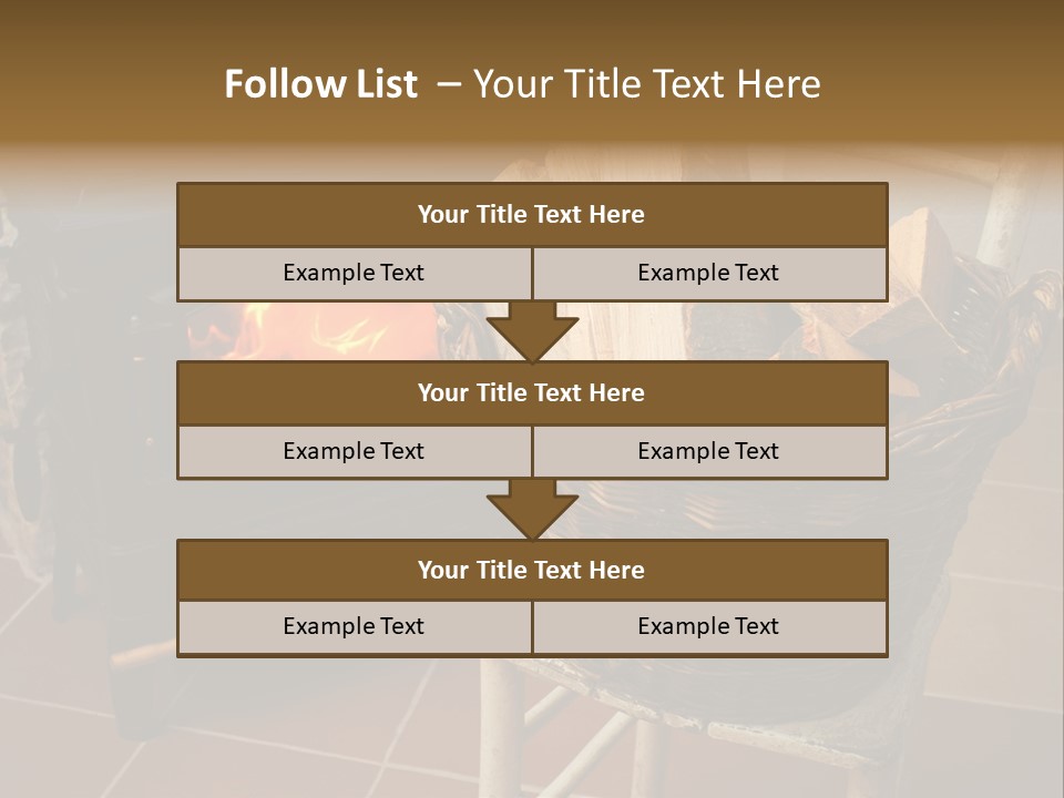Iron Winter Fire PowerPoint Template