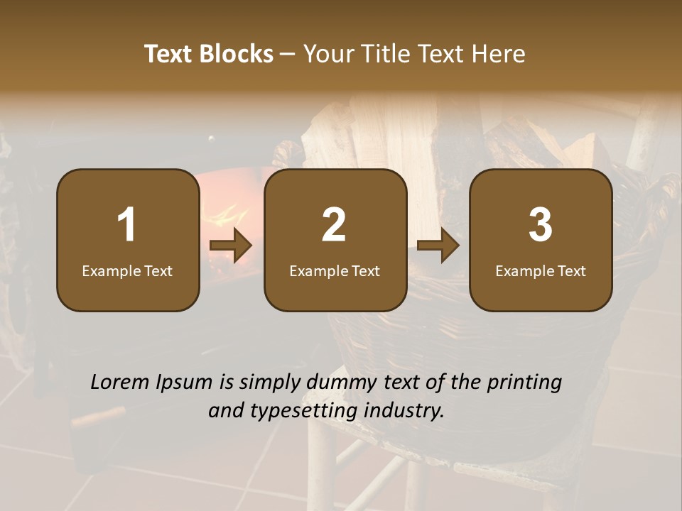 Iron Winter Fire PowerPoint Template