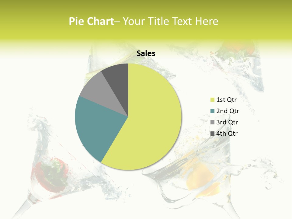 A Group Of Glasses Filled With Water And Fruit PowerPoint Template