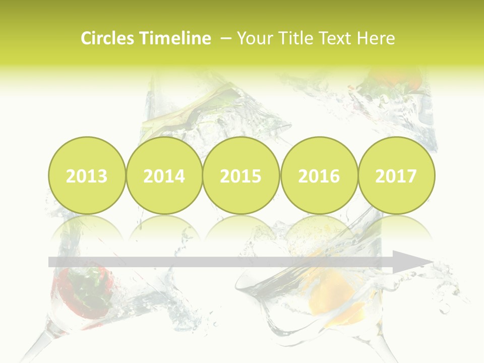 A Group Of Glasses Filled With Water And Fruit PowerPoint Template