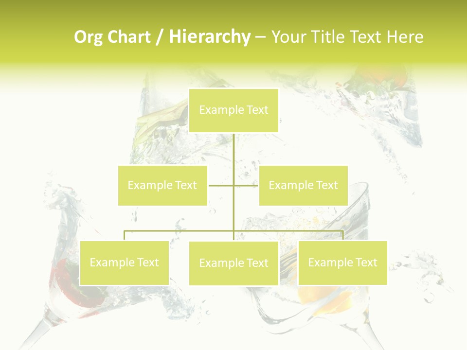 A Group Of Glasses Filled With Water And Fruit PowerPoint Template
