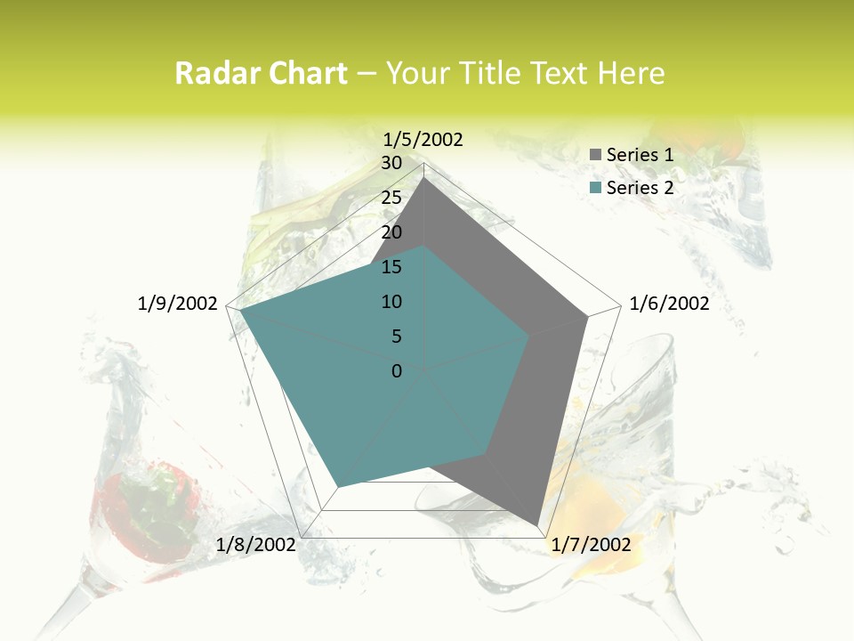 A Group Of Glasses Filled With Water And Fruit PowerPoint Template
