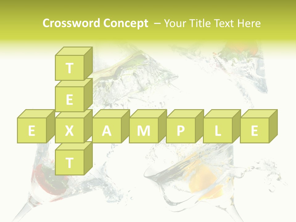 A Group Of Glasses Filled With Water And Fruit PowerPoint Template