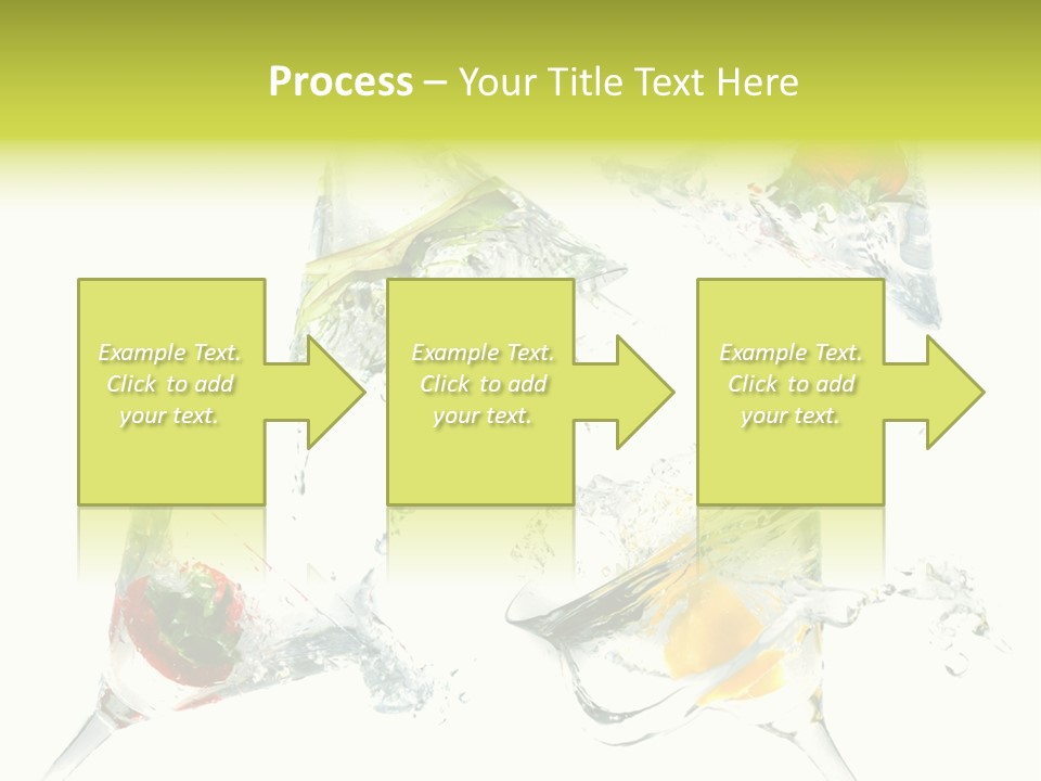 A Group Of Glasses Filled With Water And Fruit PowerPoint Template