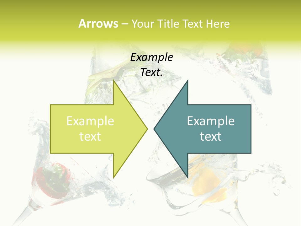 A Group Of Glasses Filled With Water And Fruit PowerPoint Template