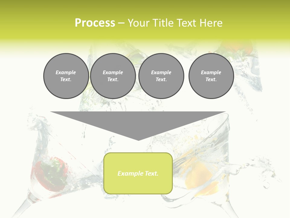 A Group Of Glasses Filled With Water And Fruit PowerPoint Template