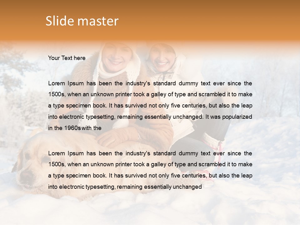 Sky Female Animal PowerPoint Template