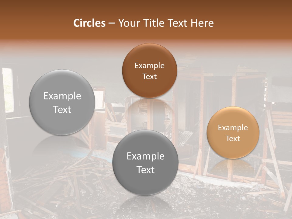 Left Charcoal Old PowerPoint Template