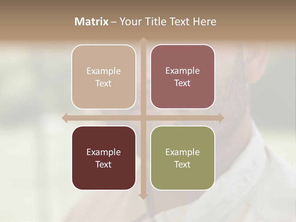 Years Man Green Eyes PowerPoint Template