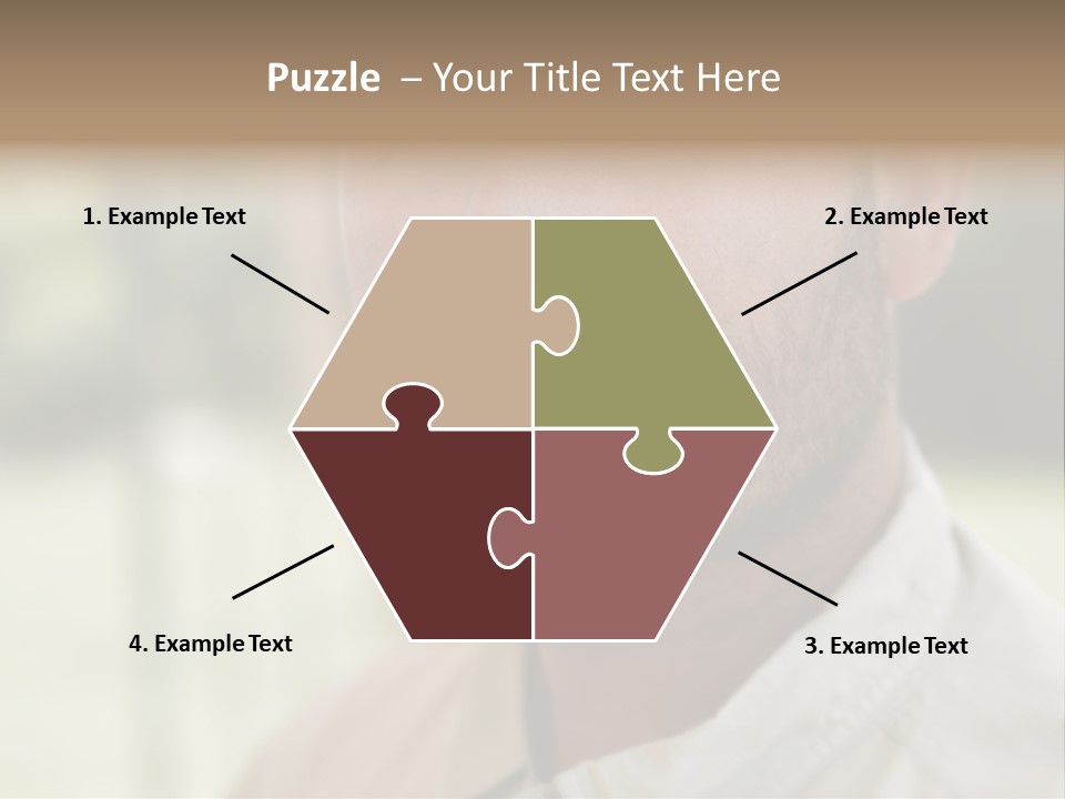 Years Man Green Eyes PowerPoint Template