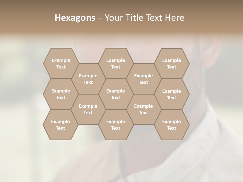 Years Man Green Eyes PowerPoint Template