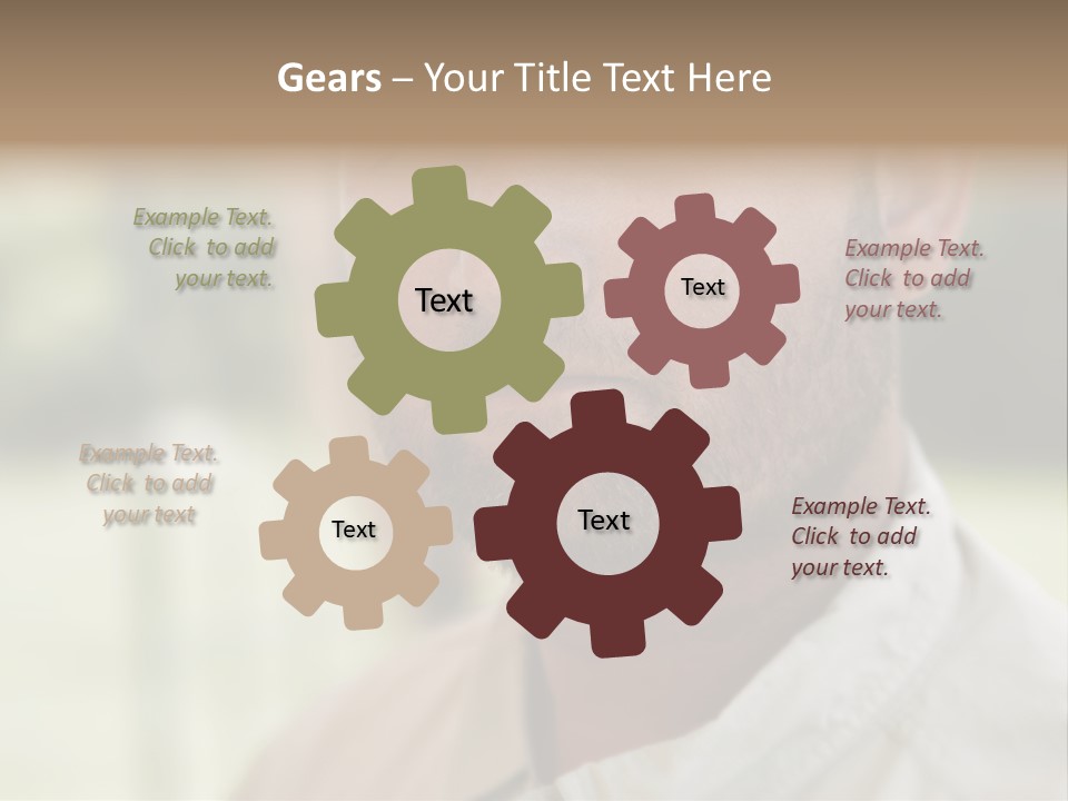 Years Man Green Eyes PowerPoint Template