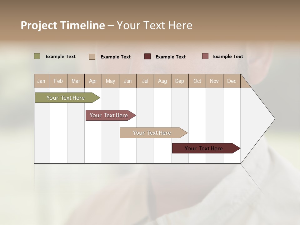 Years Man Green Eyes PowerPoint Template