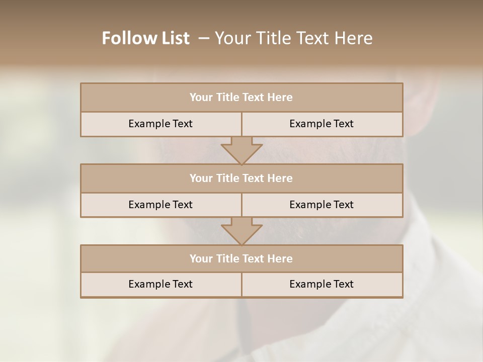 Years Man Green Eyes PowerPoint Template