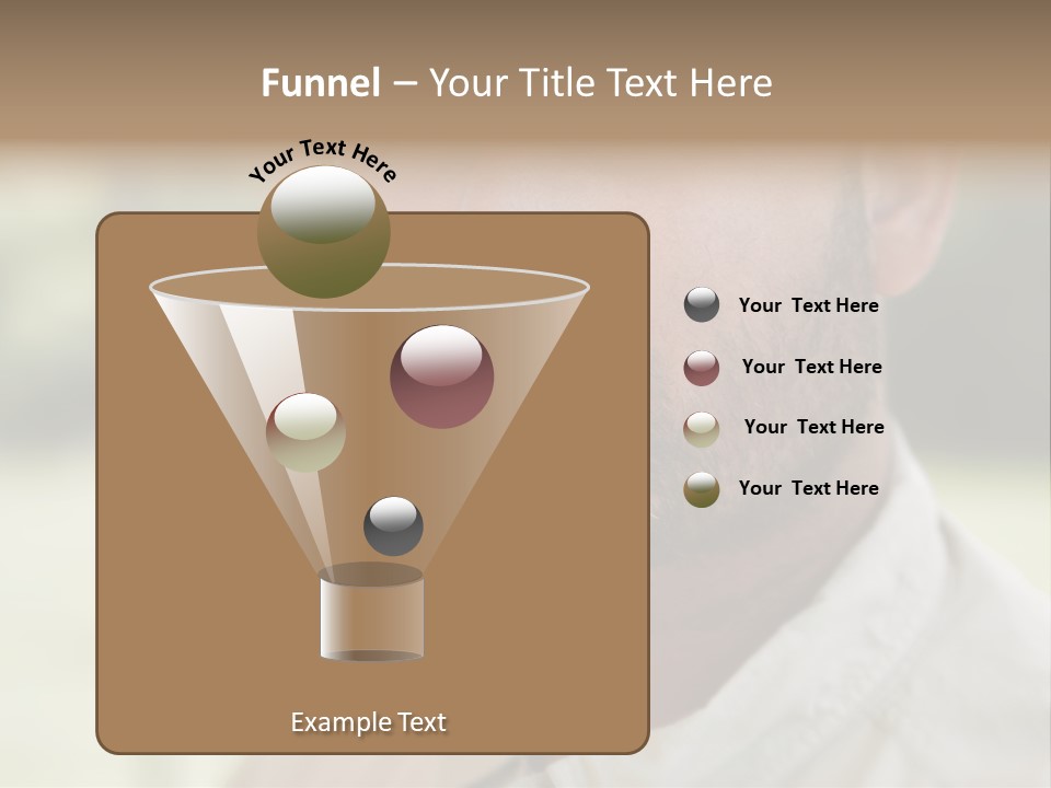 Years Man Green Eyes PowerPoint Template