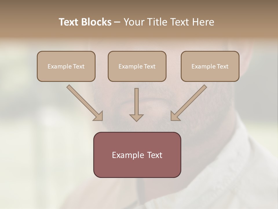 Years Man Green Eyes PowerPoint Template