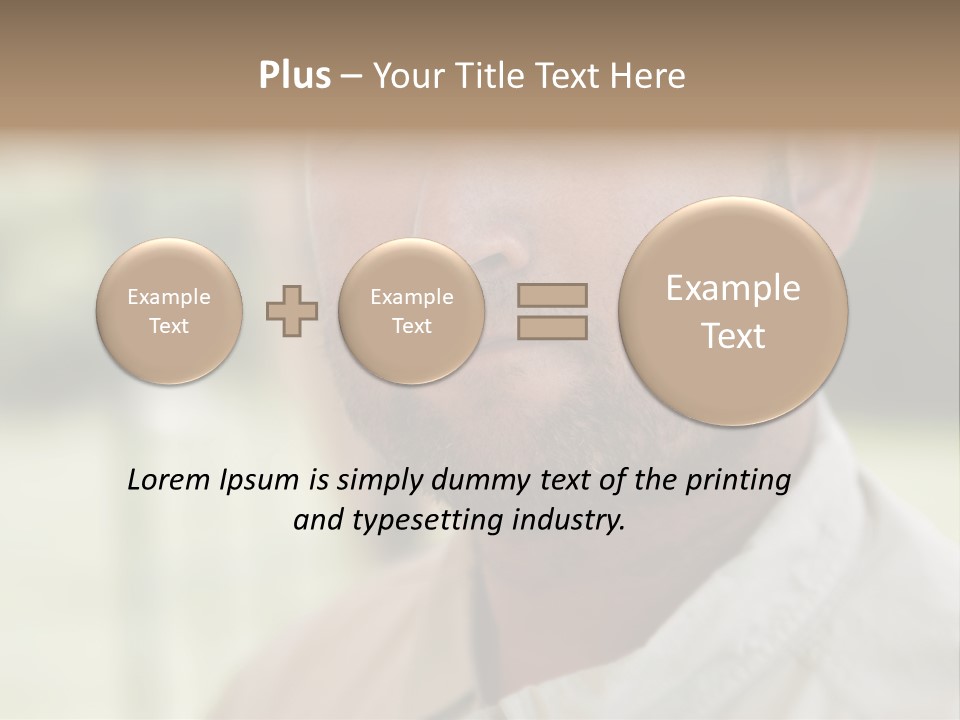 Years Man Green Eyes PowerPoint Template