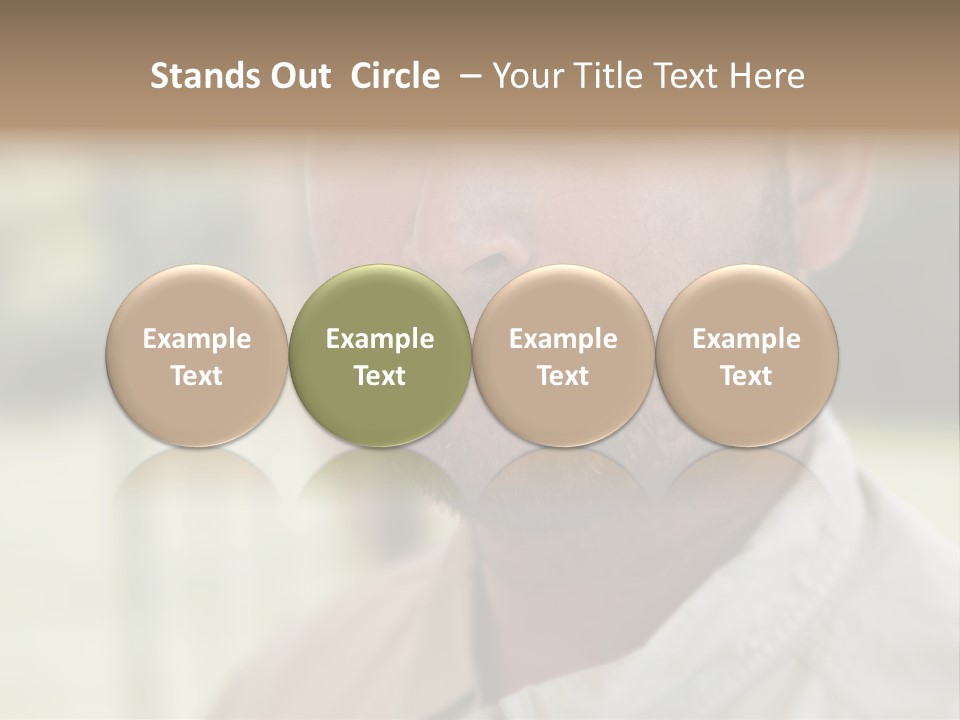 Years Man Green Eyes PowerPoint Template